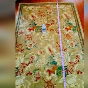 Floral Handmade Tapestry Rug Or Wall Hanging.